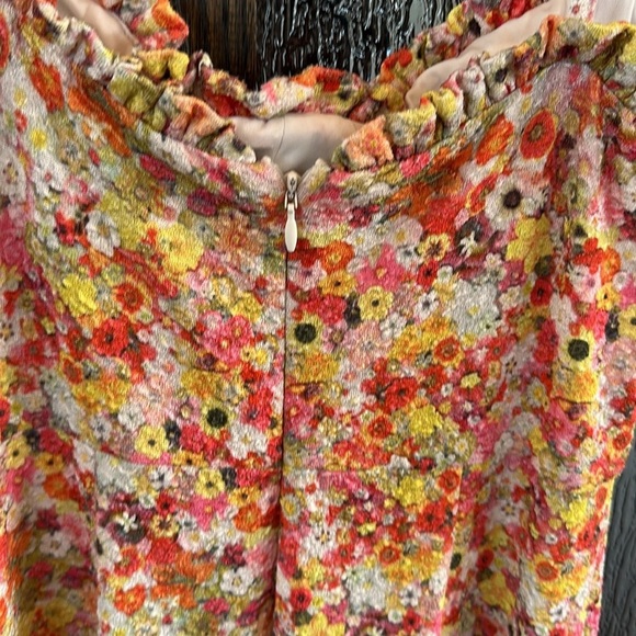 HUTCH Selene Floral Bustier Midi Dress Sweetheart Ditsy Floral Print | Small - Picture 11 of 11